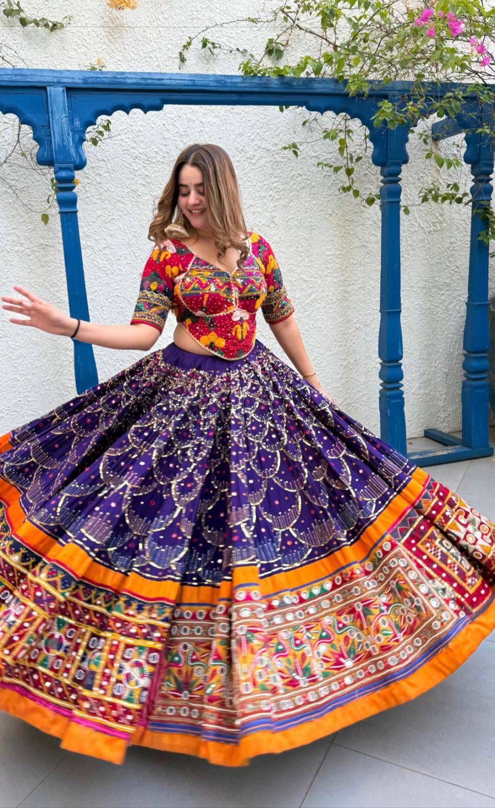 Dark Purple Tone Lehenga
