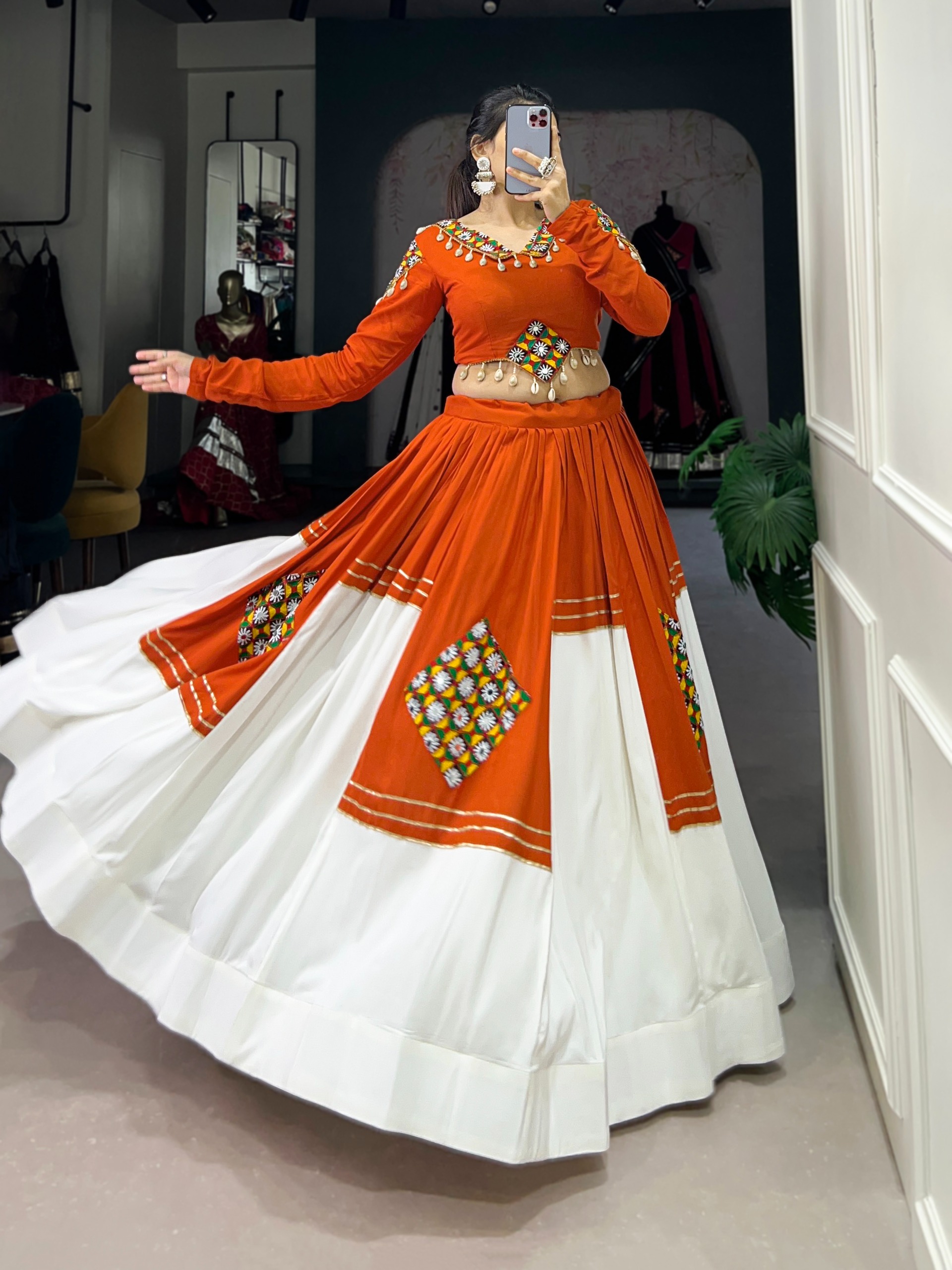 Orange and White Fusion