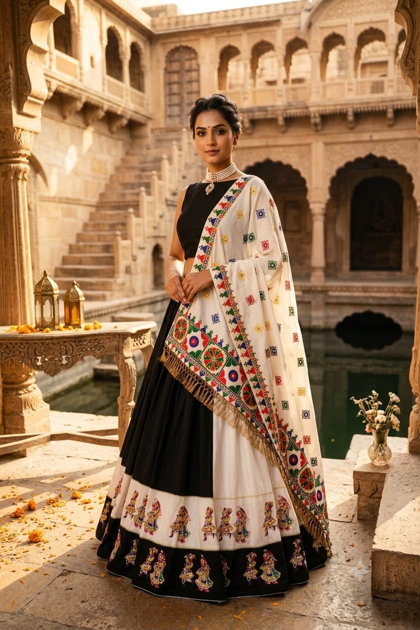 BLACK SIMPLE CHANIYA CHOLI