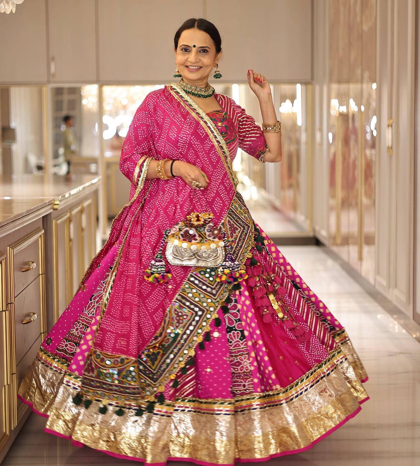 PINK LEHERYA AND BANDHNI FUSION