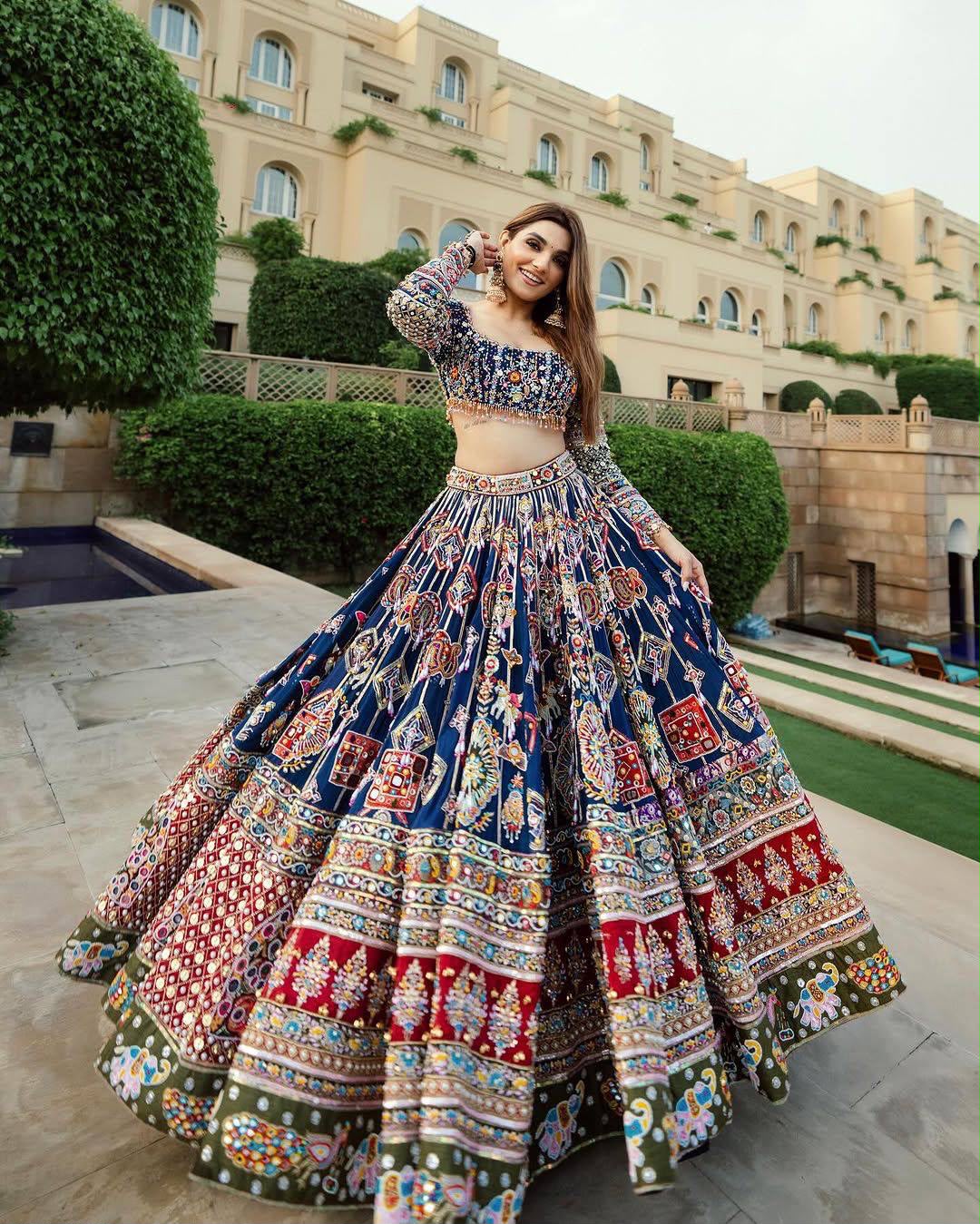 Dark Blue Chaniya Choli
