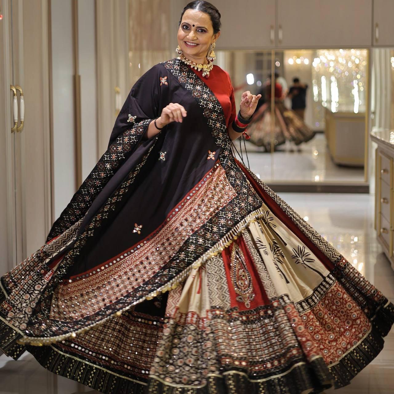 Red and Black Chanya Choli